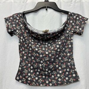 Mossimo Supply Co Black Fitted Blouse